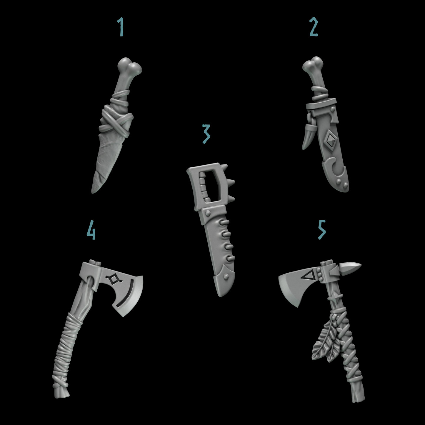 Primal Hounds: Close Combat Weapons