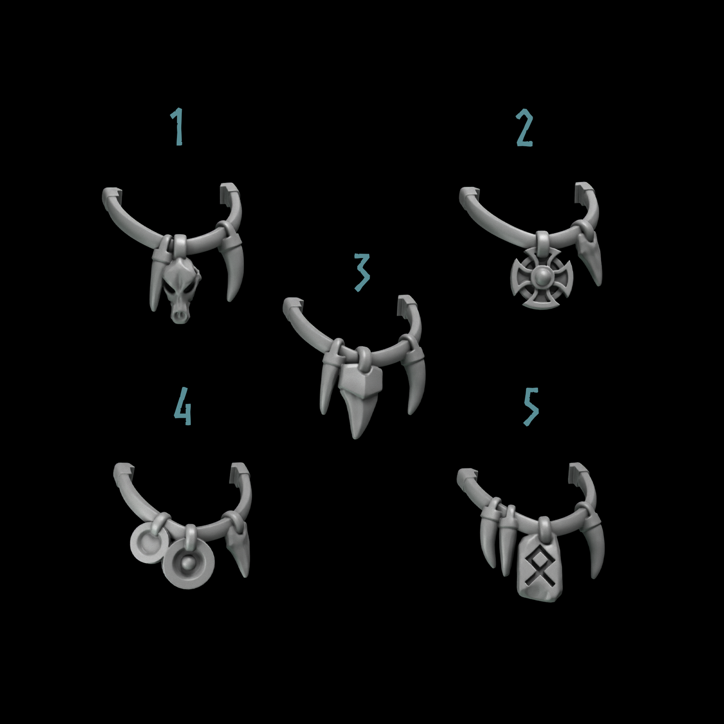 Primal Hounds: Necklaces