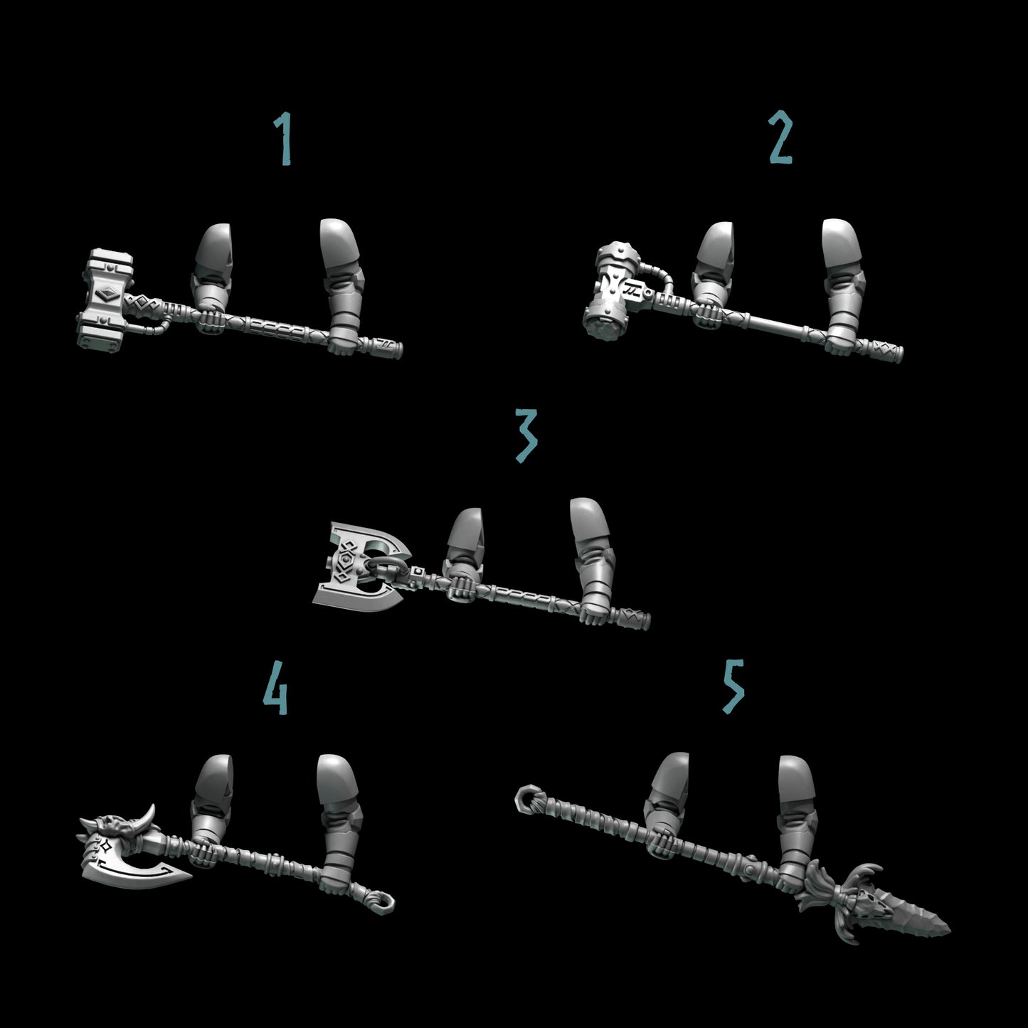 Primal Hounds: Two-Handed Weapons