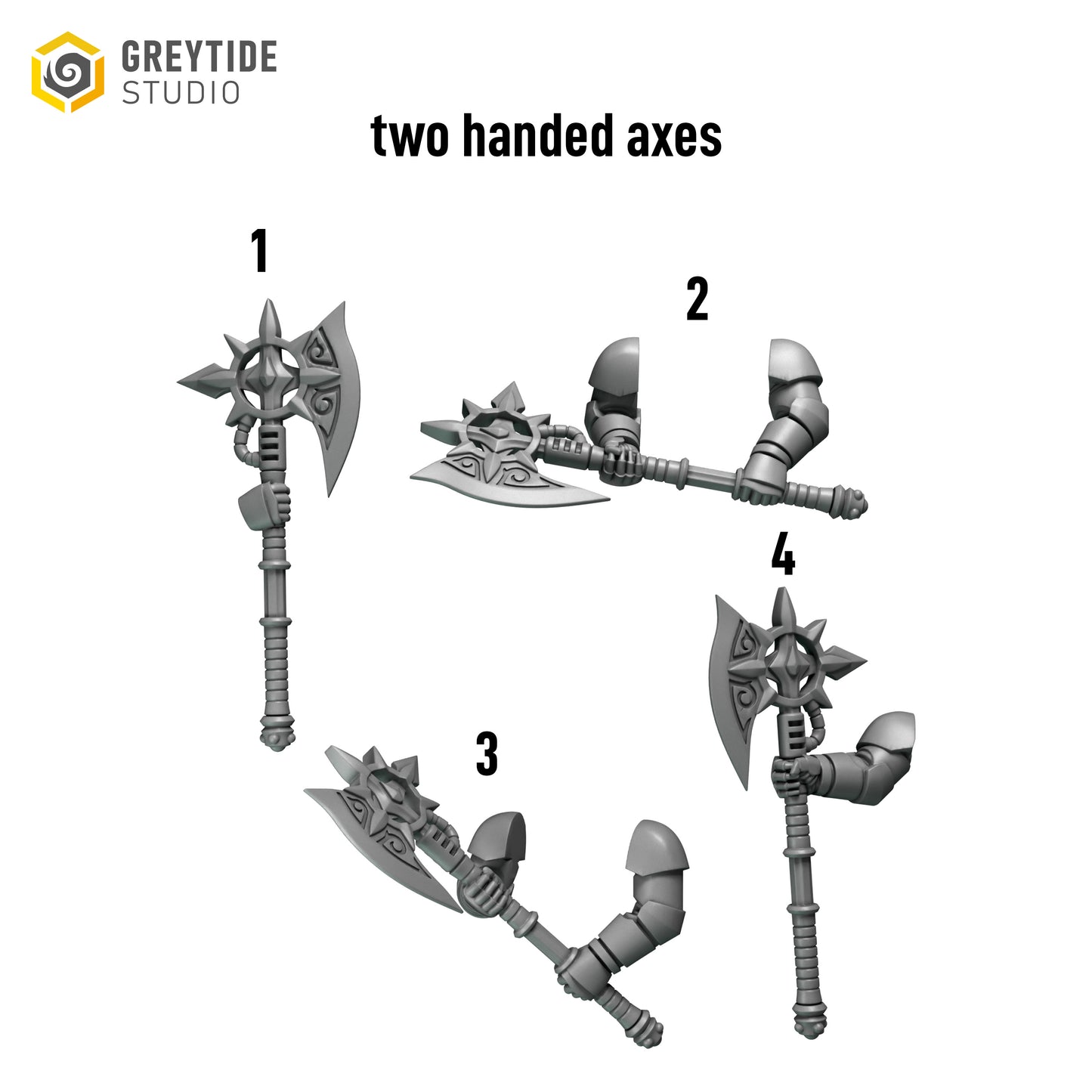 Crimson Lords: two handed axes