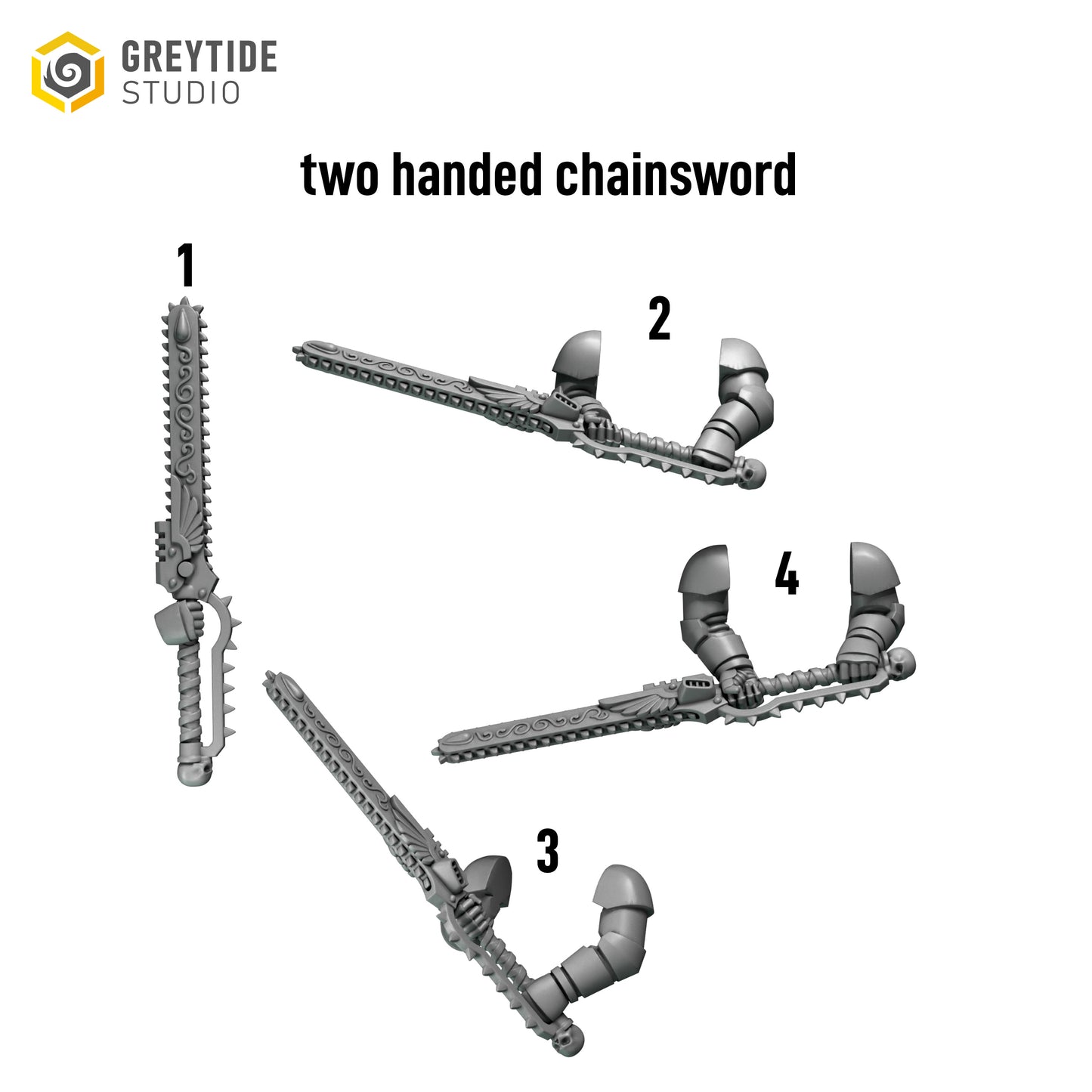 Crimson Lords: two handed chainsword