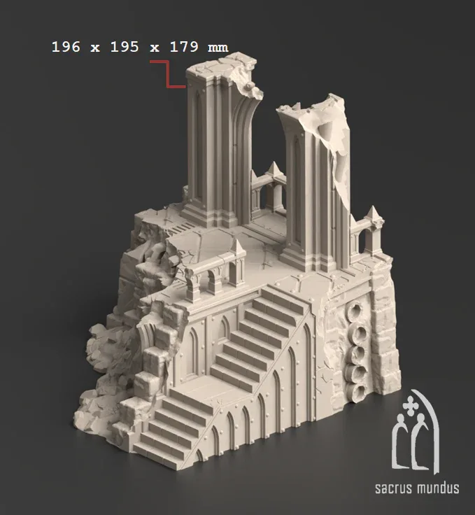 Divine Bastion, a Failed Arcology - Stacked Prints.com