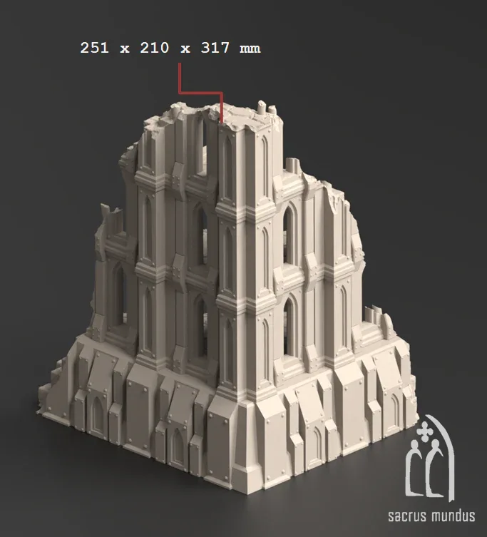 Divine Bastion, a Failed Arcology - Stacked Prints.com