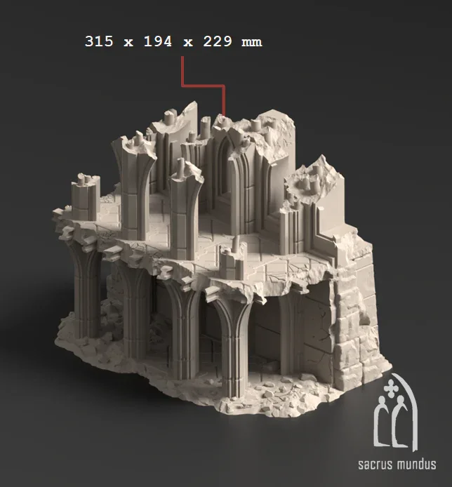 Divine Bastion, a Failed Arcology - Stacked Prints.com