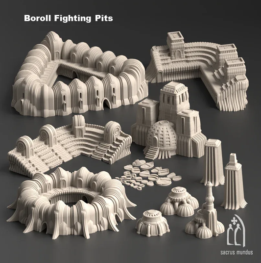 Boroll Fighting Pits - Stacked Prints.com