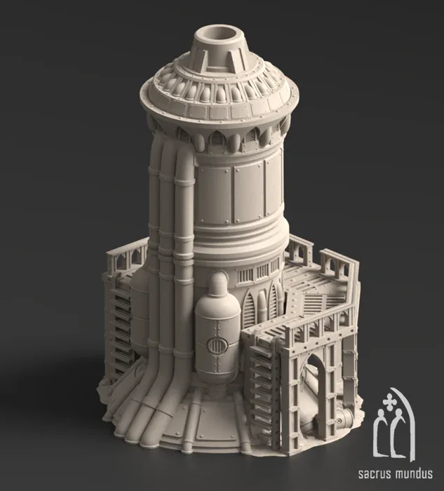 Damochles Industrial Ruins - Stacked Prints.com