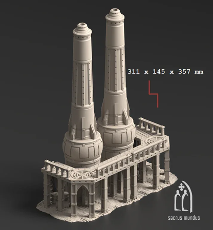 Damochles Industrial Ruins - Stacked Prints.com