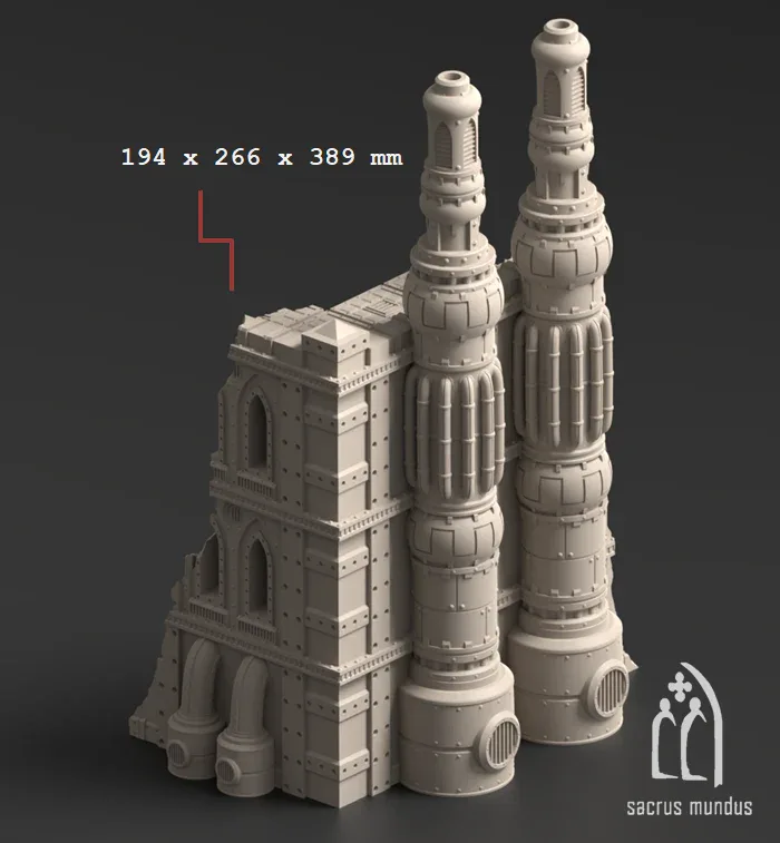 Damochles Industrial Ruins - Stacked Prints.com