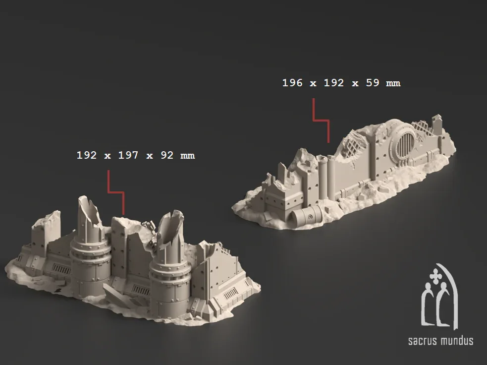 Damochles Industrial Ruins - Stacked Prints.com