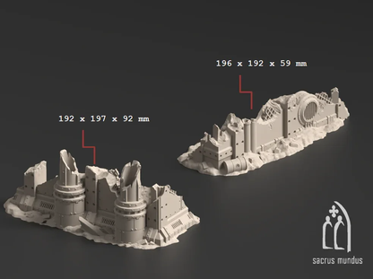 Damochles Industrial Ruins - Stacked Prints.com