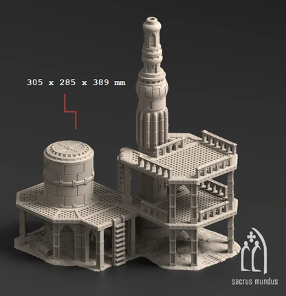 Damochles Industrial Ruins - Stacked Prints.com