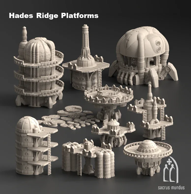 Hades Ridge Platforms - Stacked Prints.com