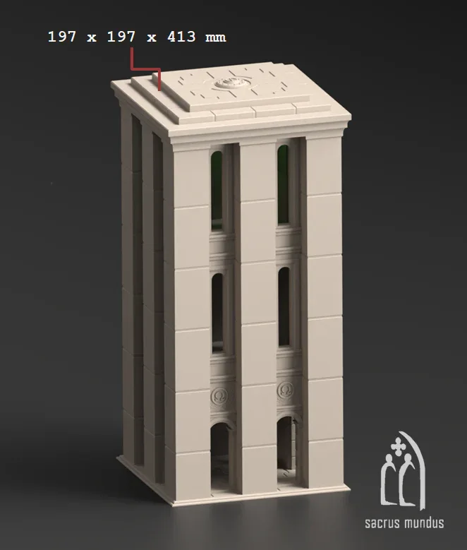 Invictaria, Beacon of Progress - Stacked Prints.com