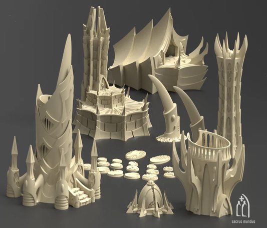 The Dark City of Irazar - Stacked Prints.com