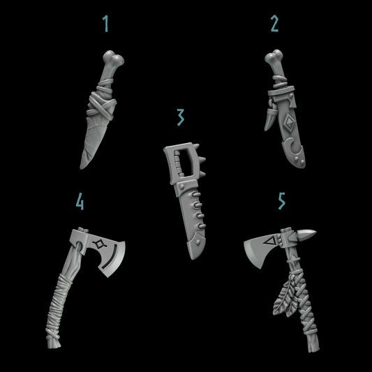 Primal Hounds: Close Combat Weapons