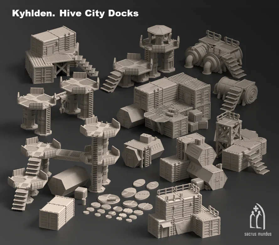Kyhlden Hive City Docks - Stacked Prints.com