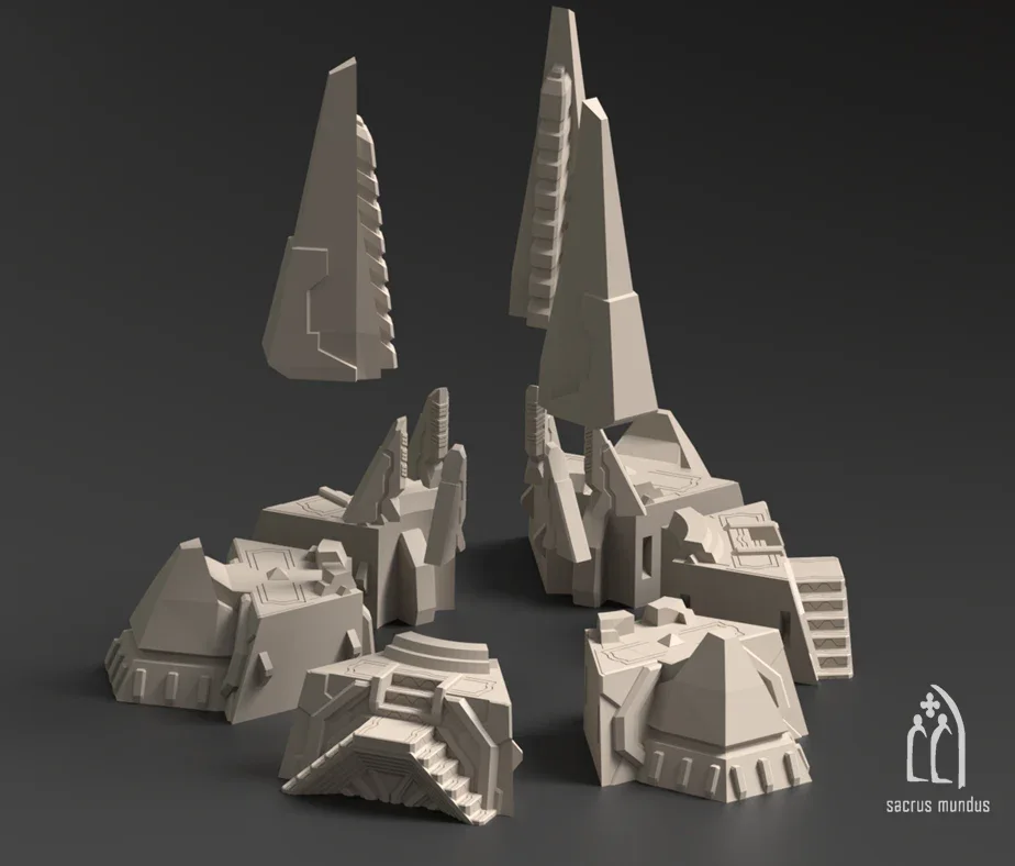 Delta-sol Alien Border World - Stacked Prints.com