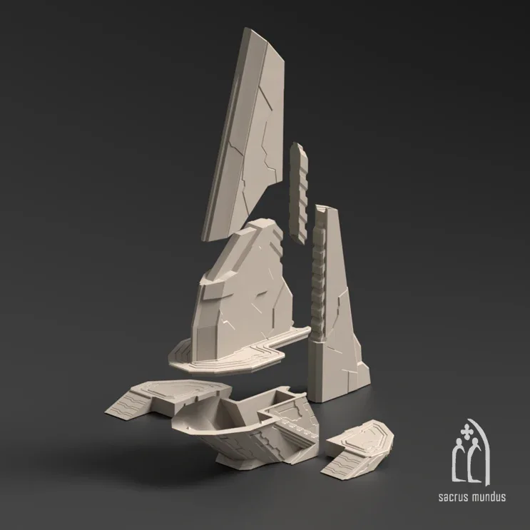 Delta-sol Alien Border World - Stacked Prints.com