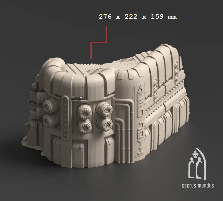 Vatar XI Mining Complex - Space Dwarf Terrain - Stacked Prints.com