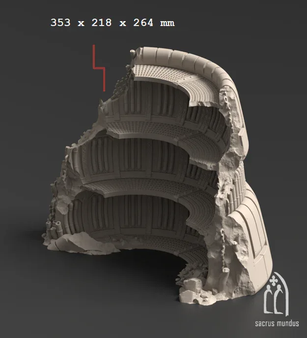 Vatar XI Mining Complex - Space Dwarf Terrain - Stacked Prints.com