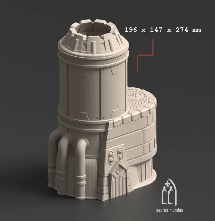 Vatar XI Mining Complex - Space Dwarf Terrain - Stacked Prints.com