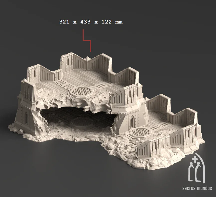 Divine Bastion, a Failed Arcology - Stacked Prints.com