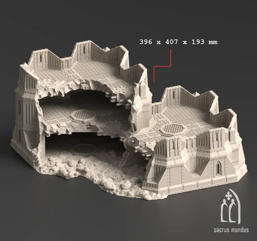Divine Bastion, a Failed Arcology - Stacked Prints.com
